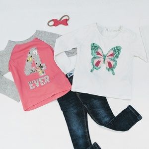 👯2 for $10 t-shirts - size 4T